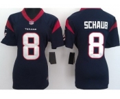 nike women nfl jerseys houston texans #8 schaub blue[nike]