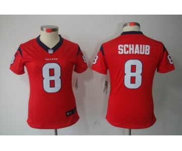 nike women nfl jerseys houston texans #8 schaub red[nike limited]