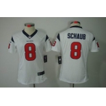 nike women nfl jerseys houston texans #8 schaub white[nike limited]