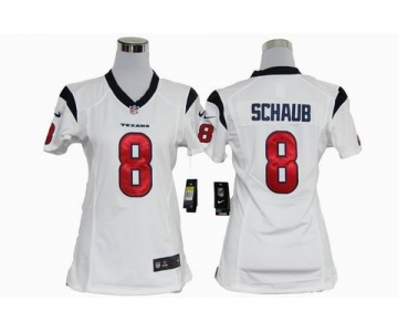 nike women nfl jerseys houston texans #8 schaub white[nike]