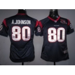 nike women nfl jerseys houston texans #80 a.johnson blue[10th Patch][nike]