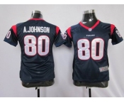 nike women nfl jerseys houston texans #80 a.johnson blue[a.johnson][nike]