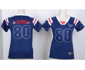 nike women nfl jerseys houston texans #80 a.johnson blue[fashion Rhinestone sequins]