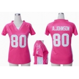 nike women nfl jerseys houston texans #80 a.johnson pink[draft him ii top]