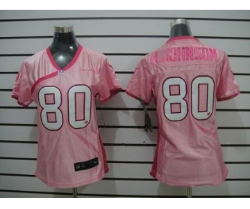 nike women nfl jerseys houston texans #80 a.johnson pink[nike]