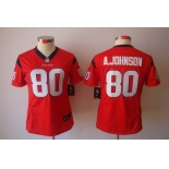 nike women nfl jerseys houston texans #80 a.johnson red[nike limited]