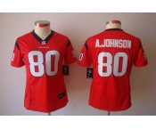 nike women nfl jerseys houston texans #80 a.johnson red[nike limited]