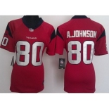 nike women nfl jerseys houston texans #80 a.johnson red[nike]