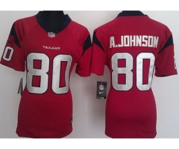 nike women nfl jerseys houston texans #80 a.johnson red[nike]