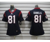 nike women nfl jerseys houston texans #81 daniels blue[nike]