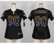 nike women nfl jerseys houston texans #90 clowney black[nike fashion][clowney]