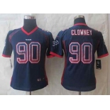 nike women nfl jerseys houston texans #90 clowney blue[Elite drift fashion][clowney]