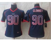 nike women nfl jerseys houston texans #90 clowney blue[Elite drift fashion][clowney]