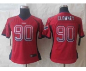 nike women nfl jerseys houston texans #90 clowney red[Elite drift fashion][clowney]