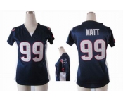 nike women nfl jerseys houston texans #99 watt blue[draft him ii top]