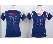 nike women nfl jerseys houston texans #99 watt blue[fashion Rhinestone sequins]