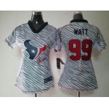 nike women nfl jerseys houston texans #99 watt [fem fan zebra]