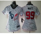 nike women nfl jerseys houston texans #99 watt [fem fan zebra]