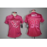 nike women nfl jerseys houston texans #99 watt pink[2012 fem fan]