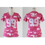 nike women nfl jerseys houston texans #99 watt pink[fashion camo]