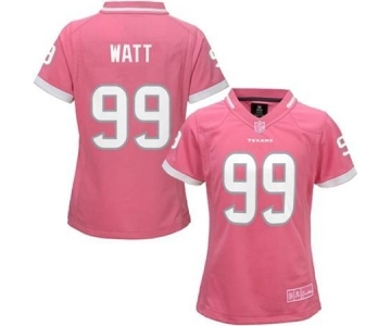 nike women nfl jerseys houston texans #99 watt pink[nike 2015]