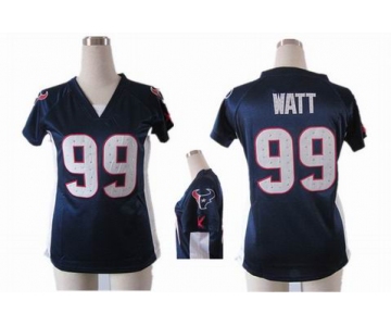 nike women nfl jerseys houston texans #99 watt vlue[draft him ii top]