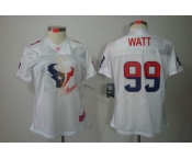 nike women nfl jerseys houston texans #99 watt white[2012 fem fan]