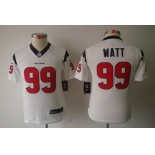 nike youth nfl jerseys houston texans #99 watt white[nike limited]