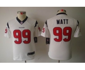 nike youth nfl jerseys houston texans #99 watt white[nike limited]