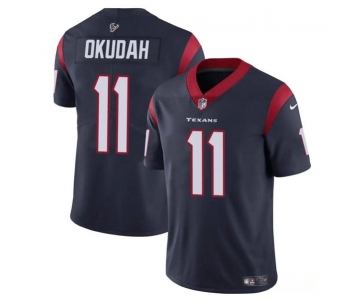 Youth Houston Texans #11 Jeff Okudah Navy Vapor Untouchable Limited Football Stitched Jersey