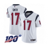 Youth Houston Texans #17 Vyncint Smith White Vapor Untouchable Limited Player 100th Season Football Jersey