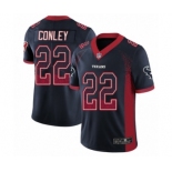 Youth Houston Texans #22 Gareon Conley Limited Navy Blue Rush Drift Fashion Football Jersey