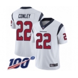 Youth Houston Texans #22 Gareon Conley White Vapor Untouchable Limited Player 100th Season Football Jersey