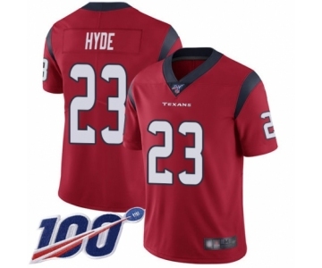 Youth Houston Texans #23 Carlos Hyde Red Alternate Vapor Untouchable Limited Player 100th Season Football Jersey