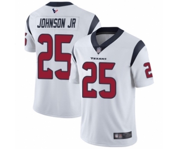 Youth Houston Texans #25 Duke Johnson Jr White Vapor Untouchable Limited Player Football Jersey