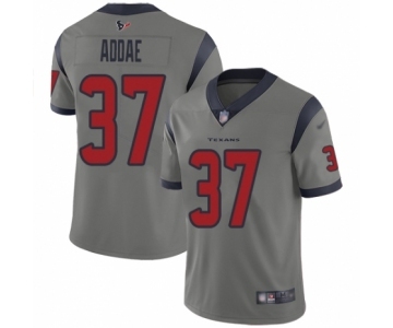 Youth Houston Texans #37 Jahleel Addae Limited Gray Inverted Legend Football Jersey