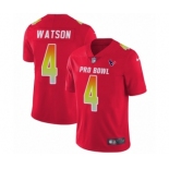 Youth Houston Texans #4 Deshaun Watson Limited Red AFC 2019 Pro Bowl Football Jersey