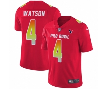 Youth Houston Texans #4 Deshaun Watson Limited Red AFC 2019 Pro Bowl Football Jersey