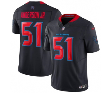 Youth Houston Texans #51 Will Anderson Jr. Navy 2024 2nd Alternate F.U.S.E Vapor Football Stitched Jersey