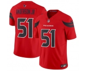 Youth Houston Texans #51 Will Anderson Jr. Red 2024 Alternate F.U.S.E Vapor Football Stitched Jersey