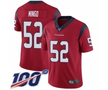 Youth Houston Texans #52 Barkevious Mingo Red Alternate Vapor Untouchable Limited Player 100th Season Football Jersey