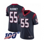 Youth Houston Texans #55 Benardrick McKinney Navy Blue Team Color Vapor Untouchable Limited Player 100th Season Football Jersey