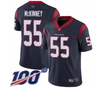 Youth Houston Texans #55 Benardrick McKinney Navy Blue Team Color Vapor Untouchable Limited Player 100th Season Football Jersey