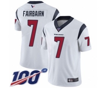 Youth Houston Texans #7 Ka'imi Fairbairn White Vapor Untouchable Limited Player 100th Season Football Jersey