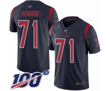 Youth Houston Texans #71 Tytus Howard Limited Navy Blue Rush Vapor Untouchable 100th Season Football Jersey