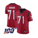 Youth Houston Texans #71 Tytus Howard Red Alternate Vapor Untouchable Limited Player 100th Season Football Jersey