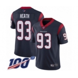 Youth Houston Texans #93 Joel Heath Navy Blue Team Color Vapor Untouchable Limited Player 100th Season Football Jersey