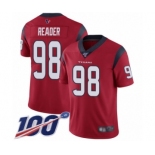 Youth Houston Texans #98 D.J. Reader Red Alternate Vapor Untouchable Limited Player 100th Season Football Jersey