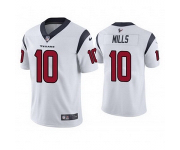 Youth Men Houston Texans #10 Davis Mills White Vapor Untouchable Limited Stitched Jersey