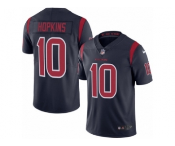 Youth Nike Houston Texans #10 DeAndre Hopkins Limited Navy Blue Rush NFL Jersey